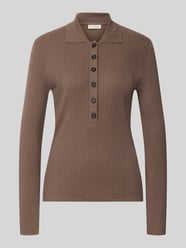 Slim Fit Pullover aus Baumwoll-Modal-Mix von Marc O'Polo Beige - 2