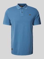 Poloshirt mit Label-Stitching von camel active Blau - 5