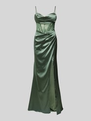 Abendkleid mit Gehschlitz von Luxuar Grün - 34