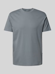 T-Shirt mit Label-Detail Modell 'SPENCER' von SELECTED HOMME Blau - 5