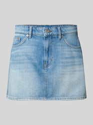 Straight Fit Mini-Rock aus reiner baumwolle im 5-Pocket-Design Modell 'GALANIE_2_B' von HUGO Blue - 1