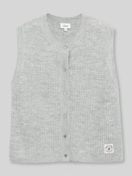 Gebreid jack van alpaca met labelpatch van s.Oliver RED LABEL - 46