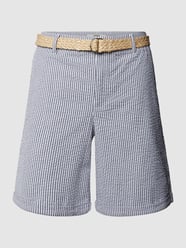 Korte broek met streepmotief van Esprit Blauw / turquoise - 13