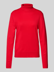 Slim Fit Rollkragenpullover aus Viskose-Mix von s.Oliver BLACK LABEL Rot - 6