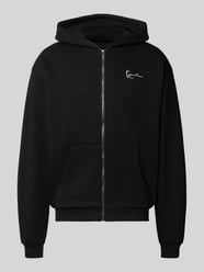 Sweatjacke mit Label-Stitching und Känguru-Tasche von Karl Kani - 2