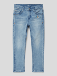 Jeansy z wyhaftowanymi motywami od s.Oliver RED LABEL Niebieski - 42