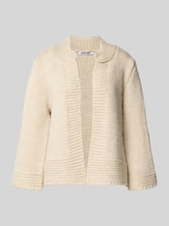 Cardigan met ribboorden van More & More Beige - 28