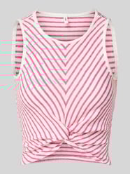 Slim fit tanktop met wikkellook, model 'SANDY' van Only - 7