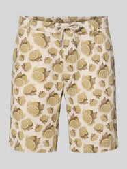 Bermudas mit Kordelzug und Eingrifftaschen von bugatti Beige - 37