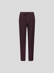 Loose Fit Leinenhose mit Bundfalten von Lardini Rot - 7