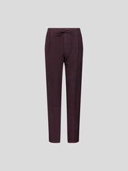 Loose Fit Leinenhose mit Bundfalten von Lardini Lila - 42