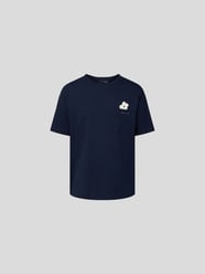 T-Shirt mit Brusttasche von Lardini Schwarz - 44