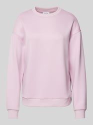 Sweatshirt met ribboorden, model 'SANDY' van Vila Fuchsia - 8