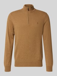 Sweter z dzianiny z wełny ze stójką i zamkiem błyskawicznym od Polo Ralph Lauren - 13