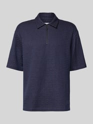 Koszulka polo kroju regular fit z fakturowanym wzorem model ‘Lenny’ od Les Deux - 35