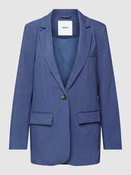 Blazer mit Knopfverschluss Modell 'Sigrid' von Object Blau - 10