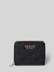 Portemonnaie mit Strukturmuster Modell 'CRESIDIA' von Guess Schwarz - 15