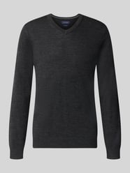 Gebreide pullover van wolmix met v-hals van Christian Berg Men - 48