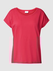 T-shirt met vaste mouwomslagen, model 'DREAMERS' van Vila Roze - 44