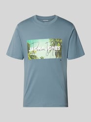 t-shirt z nadrukiem z logo model 'INDIANA' od JACK & JONES - 5