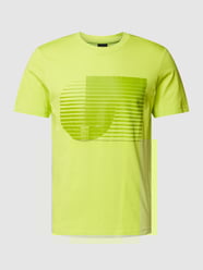 T-Shirt mit Label- und Muster-Print von BOSS Green Grün - 31