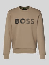 Sweatshirt mit Label-Print von BOSS Green Beige - 22