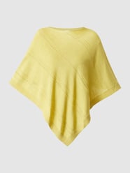 Poncho van een mix van katoen en viscose  van s.Oliver RED LABEL Geel - 34
