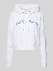 Cropped Hoodie mit Label-Badges von Guess Jeans - 13