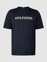 PLUS SIZE T-Shirt mit Label-Stitching von Tommy Hilfiger Big & Tall Blau - 38