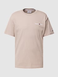 T-Shirt mit Label-Stitching Modell 'LINEAR' von Tommy Jeans Weiß - 15