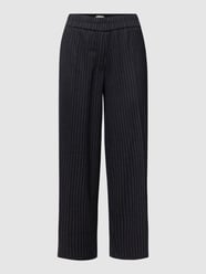 Stoffhose mit Nadelstreifen von Christian Berg Woman Grau / Schwarz - 33