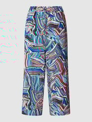 Culotte aus reiner Viskose mit Allover-Muster von Christian Berg Woman Blau - 31