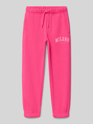 Spodnie dresowe o kroju regular fit z mieszanki bawełny model ‘SWEAT’ od ONLY - 34