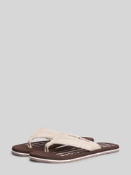 Zehentrenner aus Leinen von Tommy Hilfiger Beige - 1