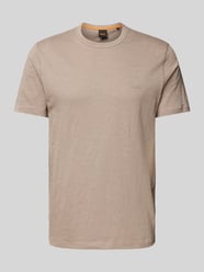 Slim Fit Poloshirt mit Label-Detail Modell 'Tegood' von BOSS Orange Beige - 4