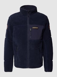 Sweatjacke mit Stehkragen Modell 'YUPIK' von Napapijri Blau - 44
