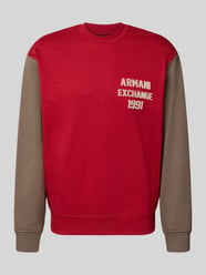 Sweatshirt met label-stitching en ronde halsuitsnijding van Armani Exchange - 26