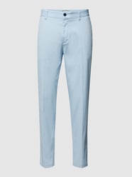 Shirt met lange mouwen en labeldetail, model 'Perin' van BOSS Blauw / turquoise - 45