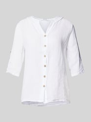 Regular Fit Leinenbluse mit 3/4-Arm von ZABAIONE - 2