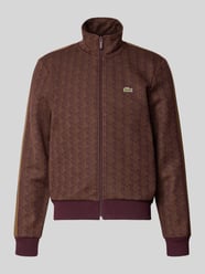 bluza rozpinana o kroju regular fit z domieszką bawełny od Lacoste - 40