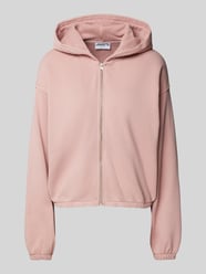 Oversized sweatjack met capuchon van Jake*s Casual Roze - 36