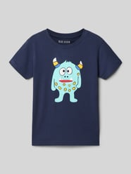 t-shirt z okrągłym dekoltem i nadrukiem z motywem od Blue Seven - 39
