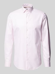 Slim Fit Business-Hemd aus Two Ply mit Kentkragen von Jake*s Rosa - 25
