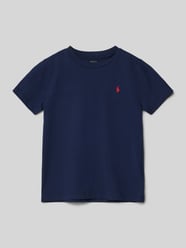 T-Shirt mit Rundhalsausschnitt von Polo Ralph Lauren Kids Blau - 24