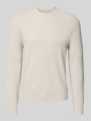 Sweter z dzianiny z prążkowanymi wykończeniami od Jake*s Studio Men - 30