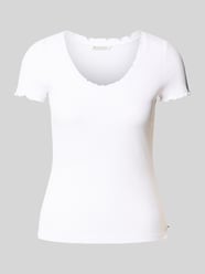 Regular Fit T-Shirt mit Waffelstruktur von Tom Tailor Denim - 40
