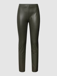 Legging in leerlook, model 'RESA' van Raffaello Rossi Groen - 29