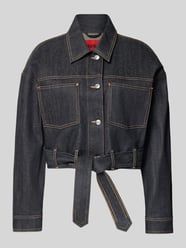 Kurtka jeansowa o kroju oversized z mieszanki bawełny model ‘GALATA’ od HUGO - 24