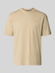 krój regular fit t-shirt z czystej bawełny model 'H-TAUT 15' od BOSS - 40