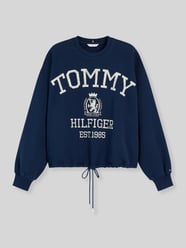 Loose Fit Sweatshirt aus reiner Baumwolle mit Logo-Print von Tommy Hilfiger - 44